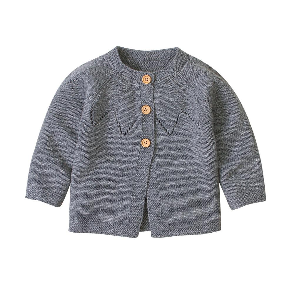 Peuter Baby Baby Jongens Meisjes Vest Haak Lange Mouwen Trui Kinderen Herfst Winter Gebreide Warme Trui Uitloper Kleding