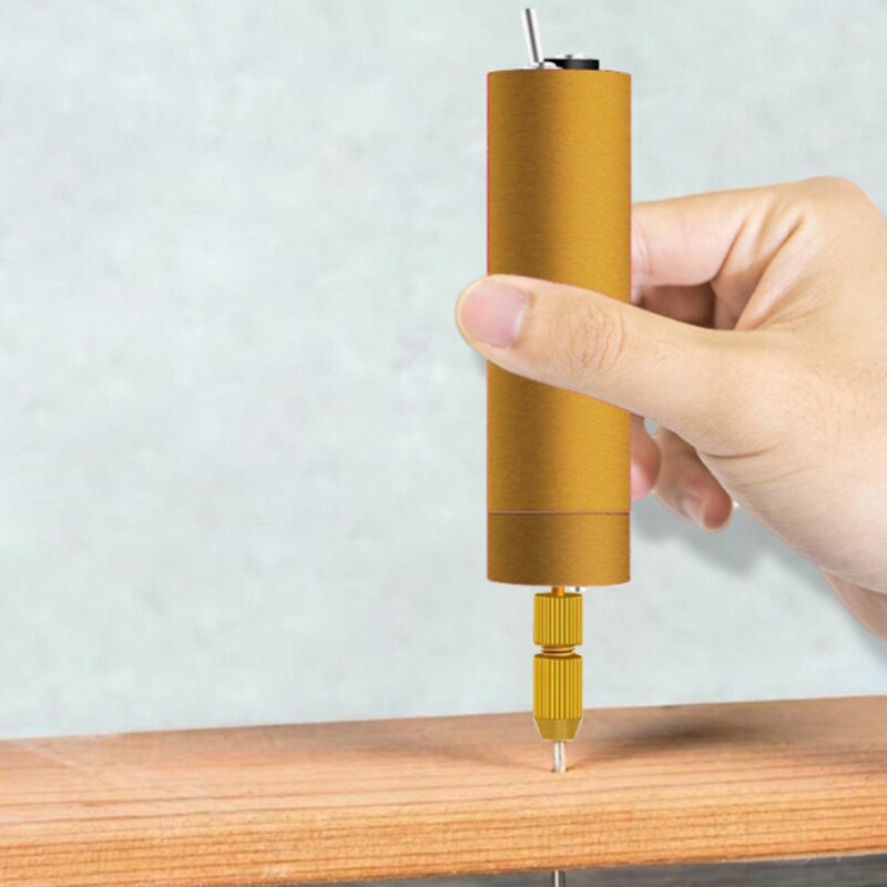 Minitaladro eléctrico de mano, taladro con micro-usb, 3X brocas