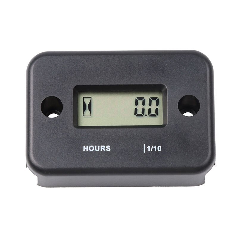 sikeo Waterproof Digital Hour Meter LCD Display Portable Engine Gauge Hour Meter For Motorcycle/Boat Engines Counter Hour Meter