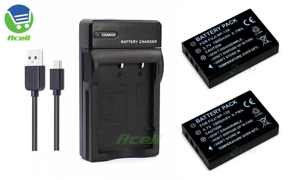 NP-120 Batterij Voor Ordro HDR-AC1 HDR-AC3 HDR-AC5 HDR-AZ50 HDV-D395 D325 D320 D300 D200 D80S V12 V88 V7 Plus Camcorder: 2Battery 1Charger