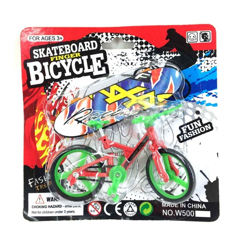 Mini Skateboard En Fiets Set Vinger Skateboard Fiets Speelgoed Kinderen Tiener Speelgoed XX9E: Default Title