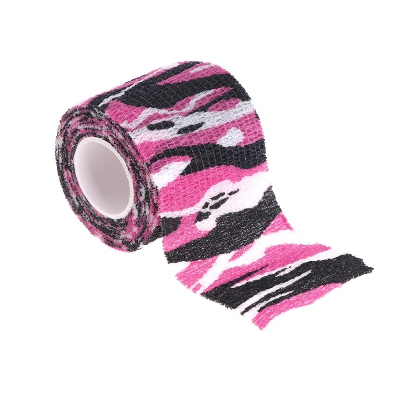 Multifunction camuflagem fita adesivo rolo envoltório rolagem exterior guise elasticidade bandagem 4 tipo