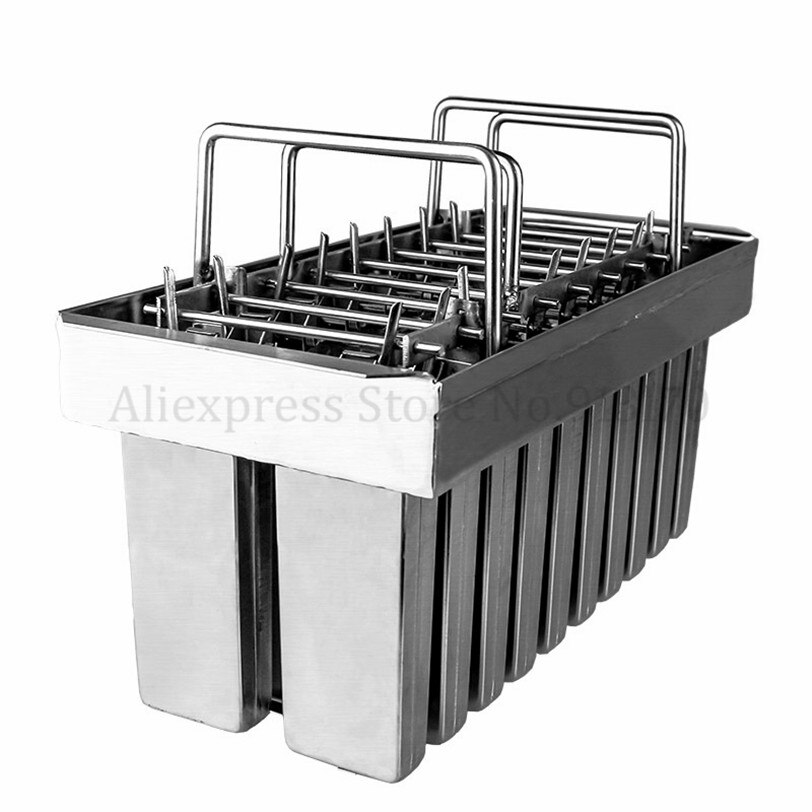 Moldes para Polos de hielo de acero inoxidable, molde para Polos de hielo comercial DIY, 20 piezas /soporte para palos por lotes: P04