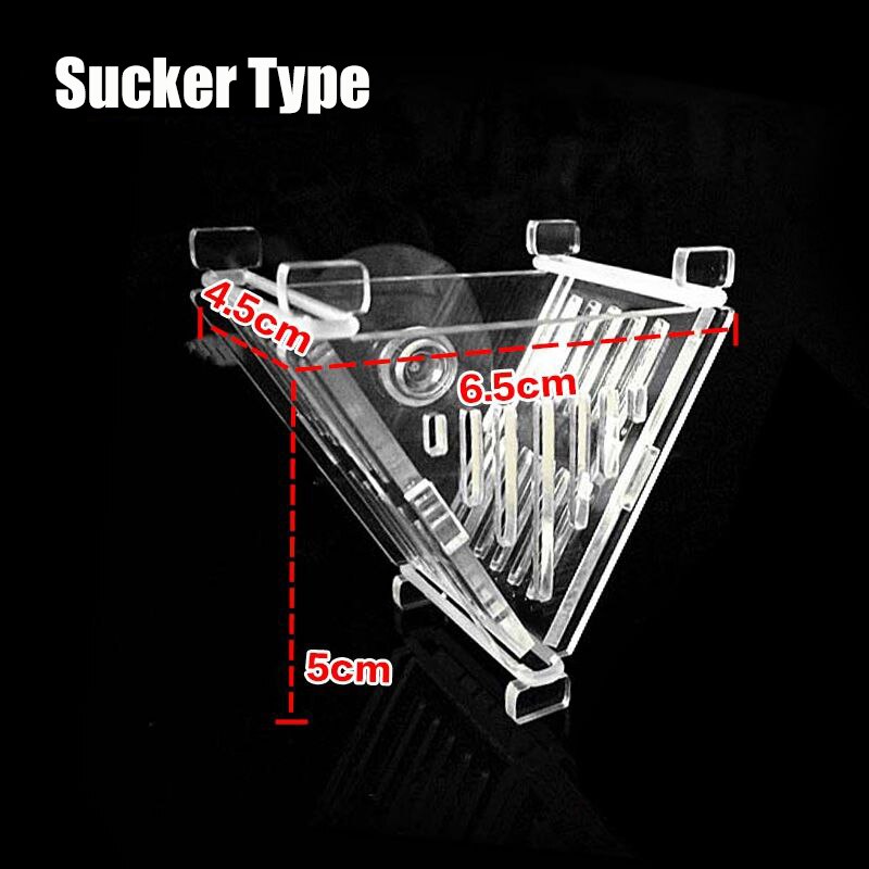 Red Worm Feeder Clear Acrylic Plastic Suction Feeding Cup Fish Tank Shrimp Aquarium Decoration: Sucker Type