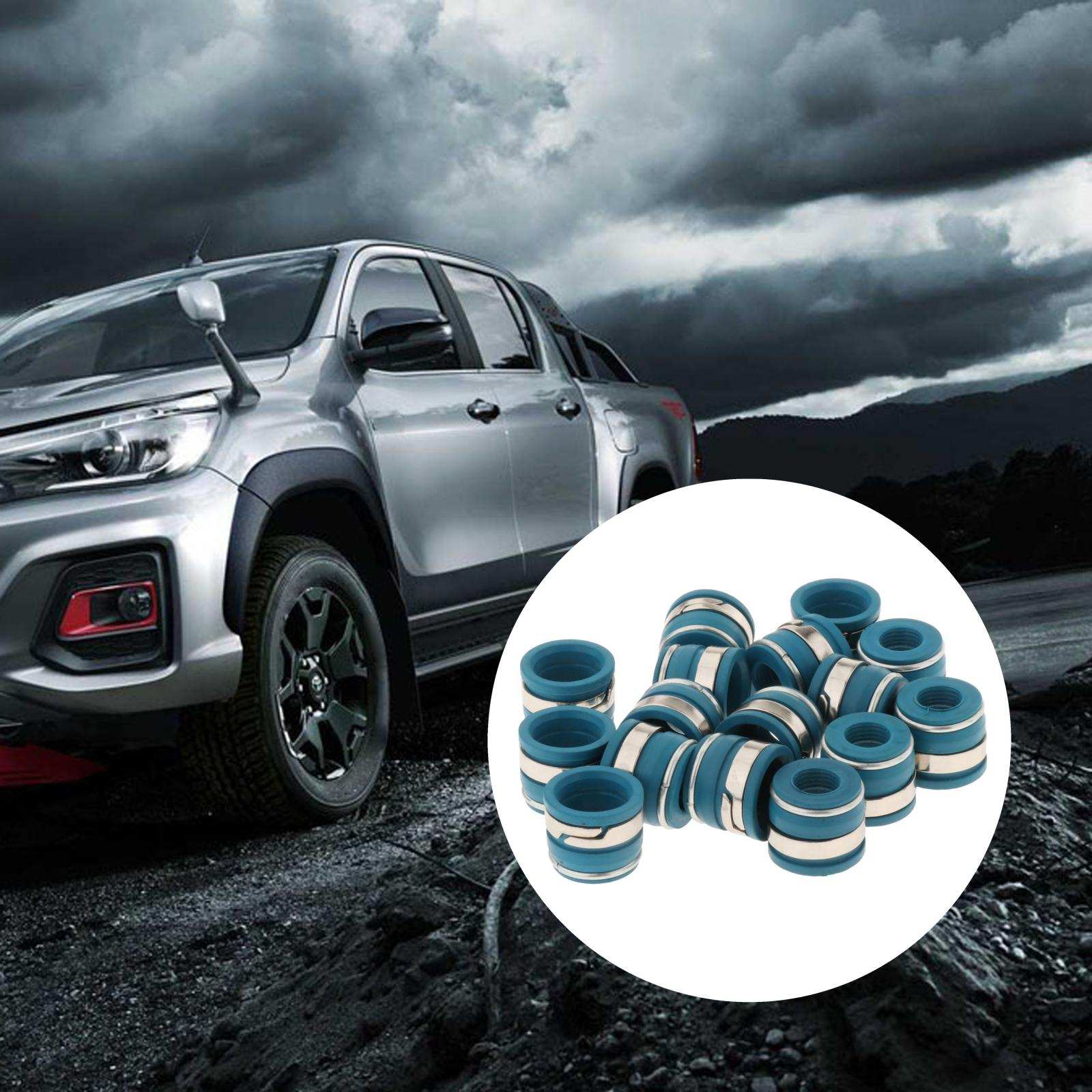 16Pcs Valve Stem Seal Replacement 11/32" x .500" Engine Valve Stem Seal Set Valve Seal Cylinder Heads for Chevy SBC BBF SBF