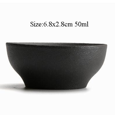 Tangpin Zwart Servies Japanse Keramische Kopje Thee Voor Puer Theekopjes Porselein Chinese Kung Fu Cup Drinkware: Style M