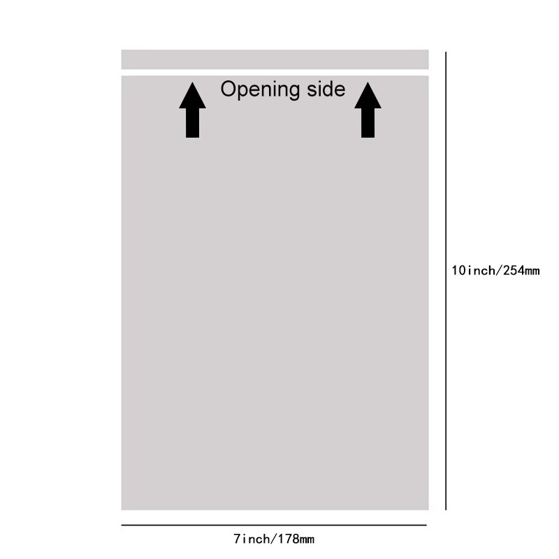 Enveloppe transparente avec facture, étiquette d'expédition, auto-adhésive, 50 pièces, 4,5x5,5 7x10: 7x10-178x254