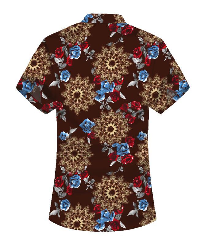 Overhemd voor jongens blouse heren plus size feest hawaiiaans overhemd heren strand vrije tijd zwart blauw bruin