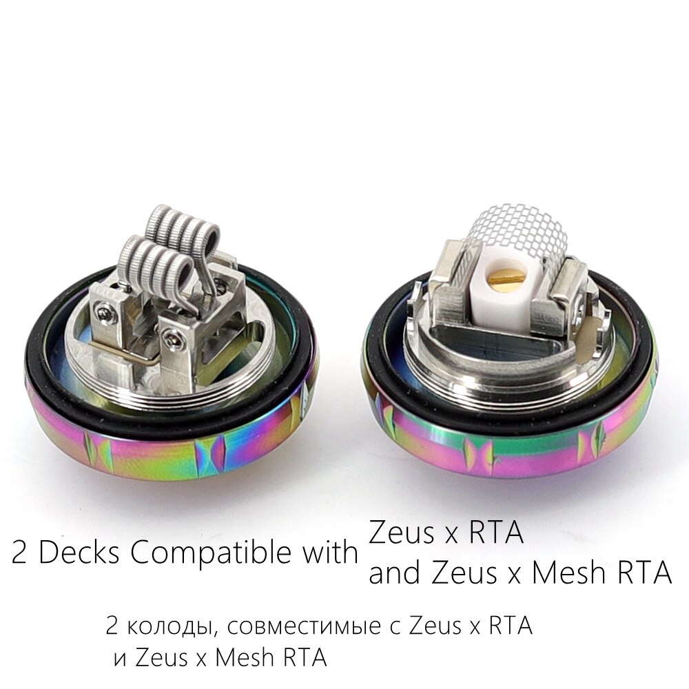 25mm Zeus X RTA 3.5ml 4.5ml Base Zeus x mesh RTA tank Deck Electronic cigarette Mods Dual Coil Vape Tank RTA Vaper atomizer