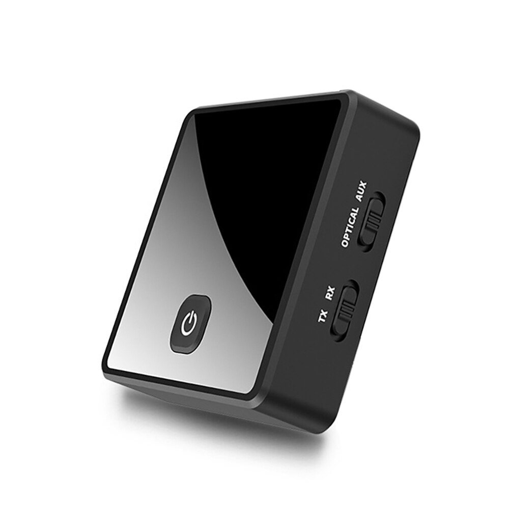 BT 5.0 Transmitter Receiver 2 in 1 Wireless Audio Adapter (3.5mm RCA Optical AUX LED Indicator Low Latency 10M Transmission TV