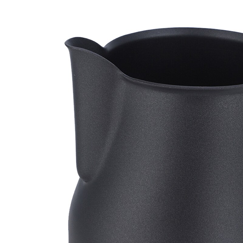Italiaanse Stijl Zwart Non Stick Melk Opschuimen Jug, Melk Werper, Melk Cup