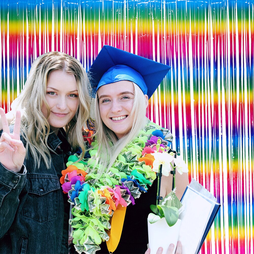 2pcs Birthday Party Layout Curtains Hotel Room Wedding Scene Decoration