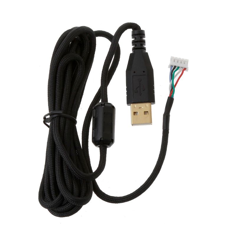 Diy universell paraplytau musekabler myk holdbar muselinje erstatning musetråd til logitech razer  a4 tech: 3