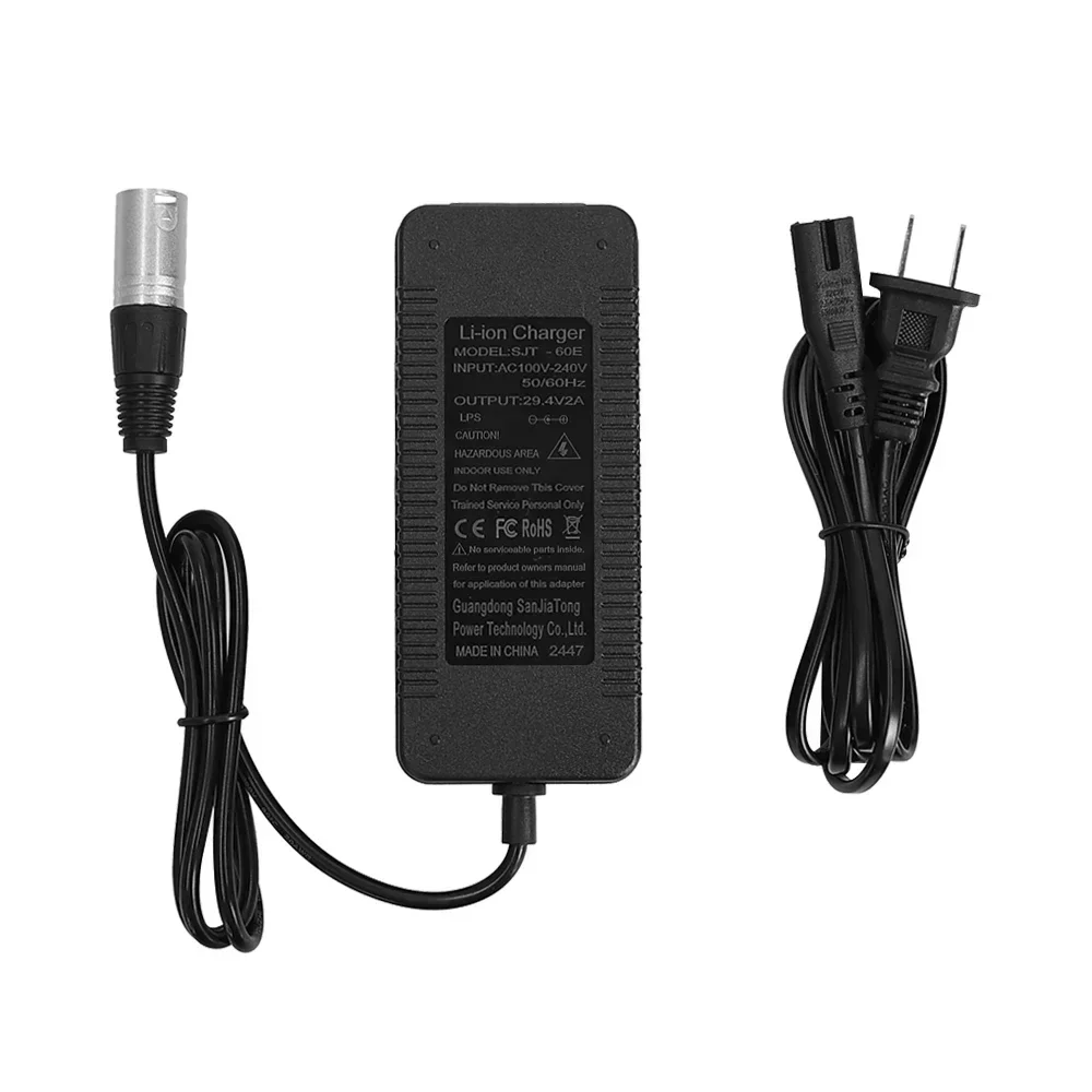 29.4V 2A Battery Charger for Drive Scout Mobility Razor GO GO Elite Traveller SC40E/SC44E EU/US Plug 3pin XLR Connector