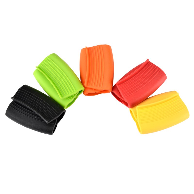 Couvercle de poignée de casserole en Silicone, outils chauds, Clip de plaque, Anti-brûlure, accessoires de cuisine épais, protège-oreilles