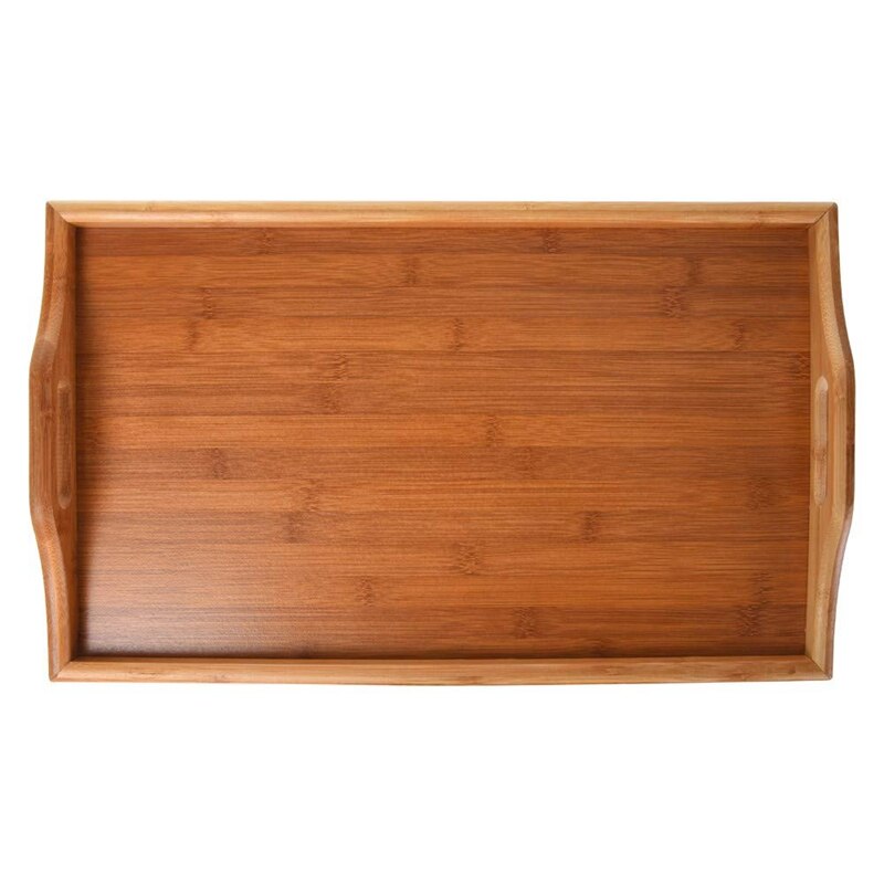 Natuurlijke Bamboe Ontbijt Dienblad Met Handvat Serveren Ontbijt In Bed Of Gebruik Als Een Tv Tafel Opvouwbaar Bed Tafel laptop Bureau