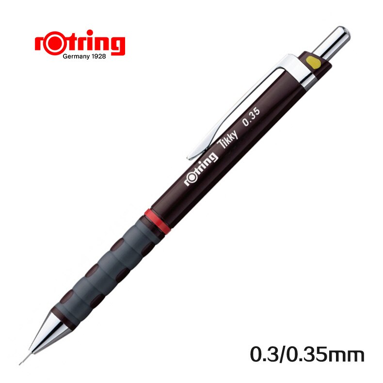 Roterende tikky mekanisk blyant 0.35mm/0.5mm/0.7mm/1.0mm blyblyanter til skolegrafittegning af blyantkunstforsyninger: Vin 035mm