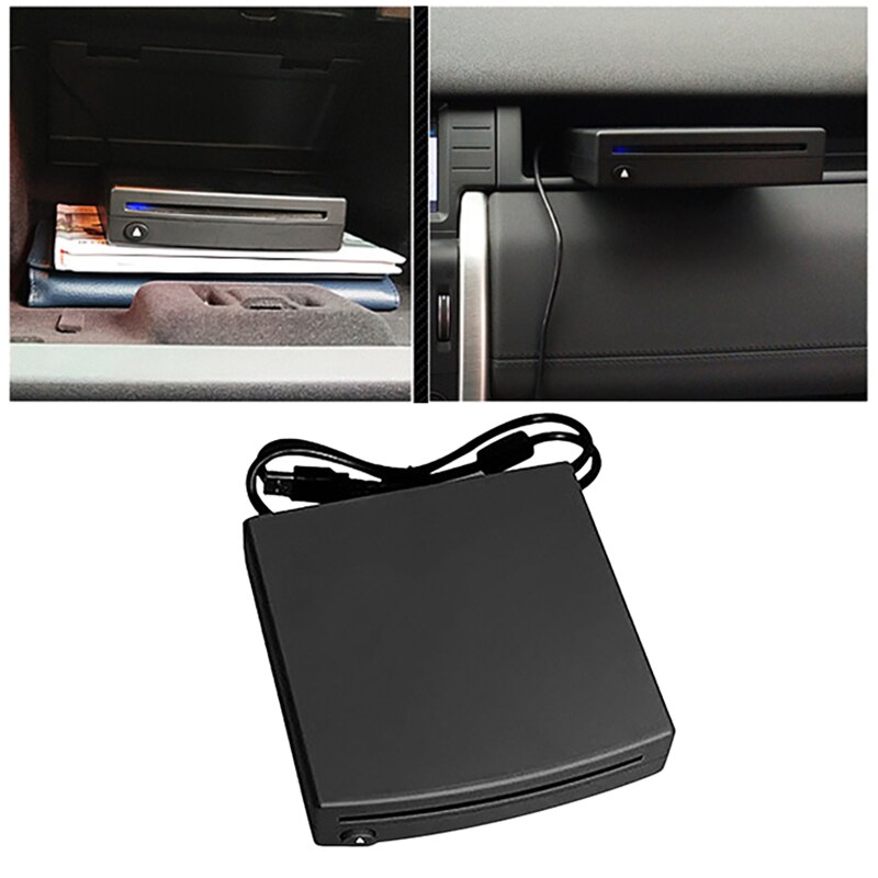 Lettore CD/DVD stereo esterno per autoradio SUV con interfaccia USB nera per autoradio androide