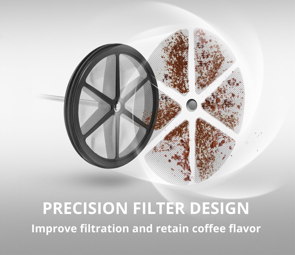 ICafilasPortable Manuelle Französisch Pressen Topf Kaffee Hersteller Filter Topf Haushalts Kaffee Maschine Kaffee Topf Kaffeemaschine Werkzeug