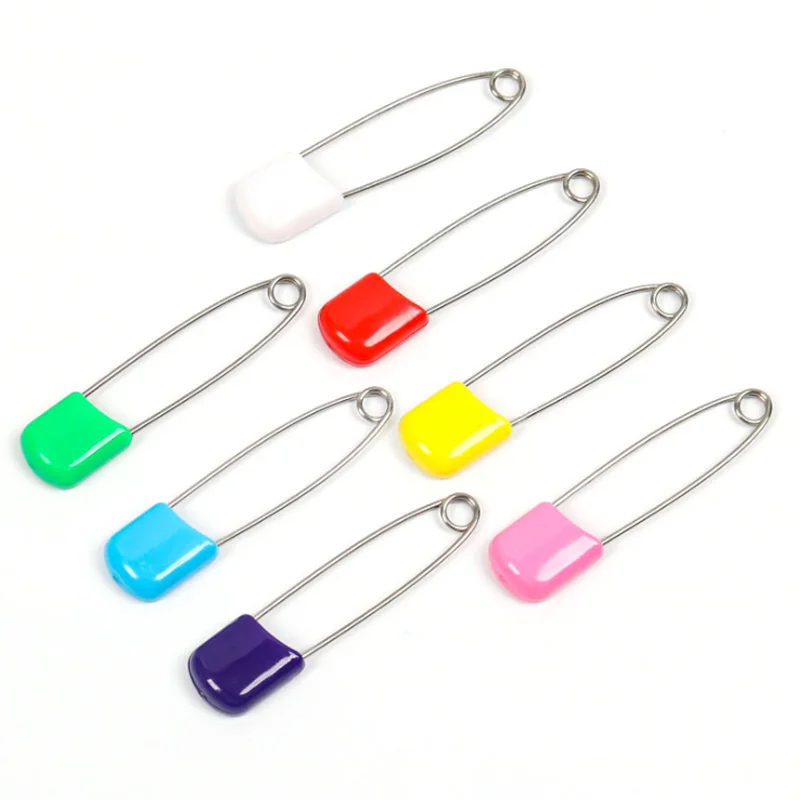 10/20Pcs Plastic Hoofd Veiligheidsspelden 4/5.5Cm Diy Naald Pins Veiligheid Locking Baby Doek Luier Nappy Pins Gespen Naaibenodigdheden
