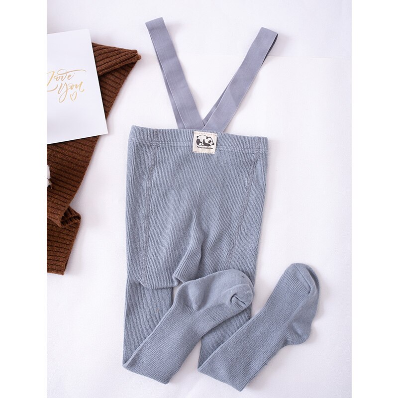 0-2 Years Baby Boys Girls Tights Casual Cotton Warm Tight Autumn Winter Kids Infant Children Tights strap Stockings: grey baby tights