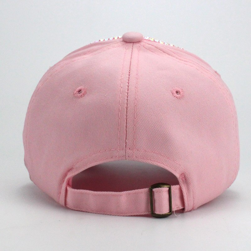 Gorra de béisbol con diamantes de imitación para niña y niño, gorro de béisbol colorido con diamantes de imitación, Snapback para niño y bebé de 3 a 8 años