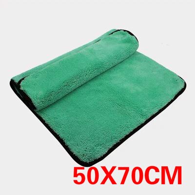 50X7 0cm/38X3 8cm/1400GSM Super suave Premium microfibra secado Cltoth Ultra Absorbancy Deluxe lavado de coches pulido y encerado toalla: 50X70CM