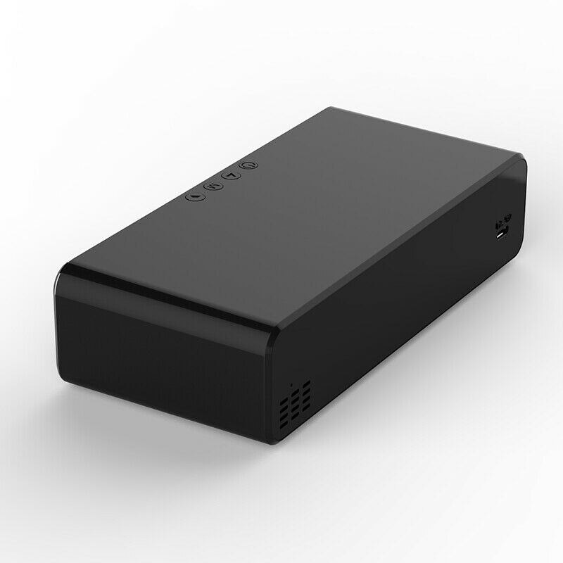 Electric LED Alarm Clock With Phone Wireless Charger Desktop Digital Thermometer Clock HD Mirror Clock With Date 12/24 H Switch