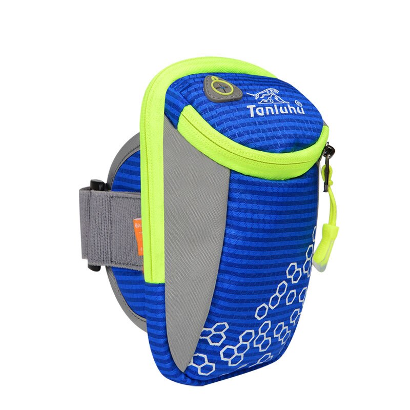 Sport Running Armband Bag Case Cover Running armband Universele Waterdichte Houder Outdoor Sport Telefoon Arm: blauwe kleur