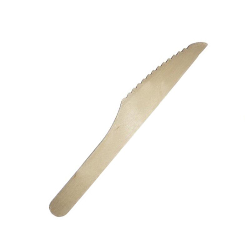100 stk naturlig tre smør kniv engangs marmelade kniv middag kniver restaurant bestikk middag kniv svart biff kniver