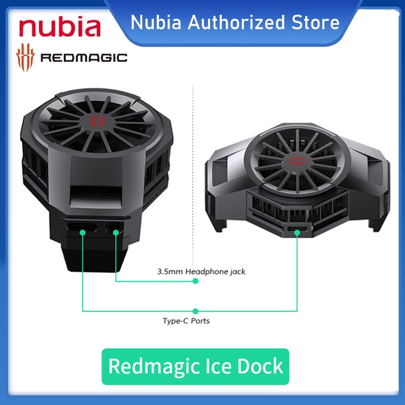 Original Nubia RedMagic 3,5mm Typ-C Schnittstelle EIS Dock FunCooler Profi für verrotten magie 5s 5s Spielen smartphone