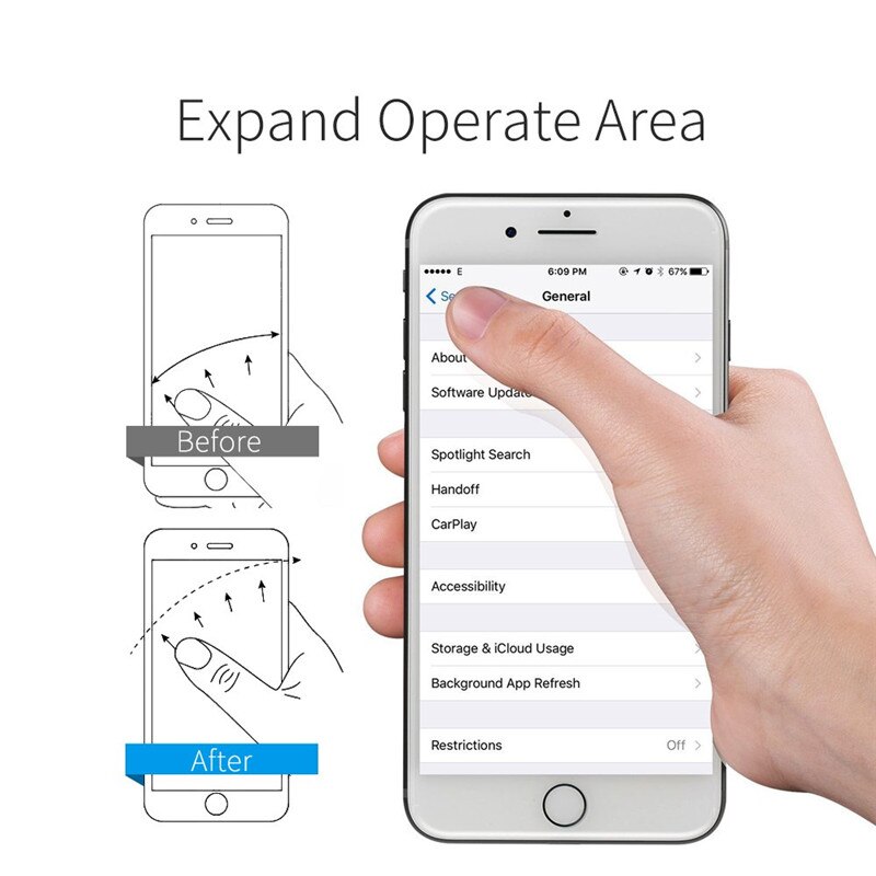 Anello Del Telefono delle cellule di Supporto Trasparente 360 Gradi di Rotazione dell'anello di Barretta Del Basamento presa per iPhone X 8 più galassia S9 S9 più Smartphone