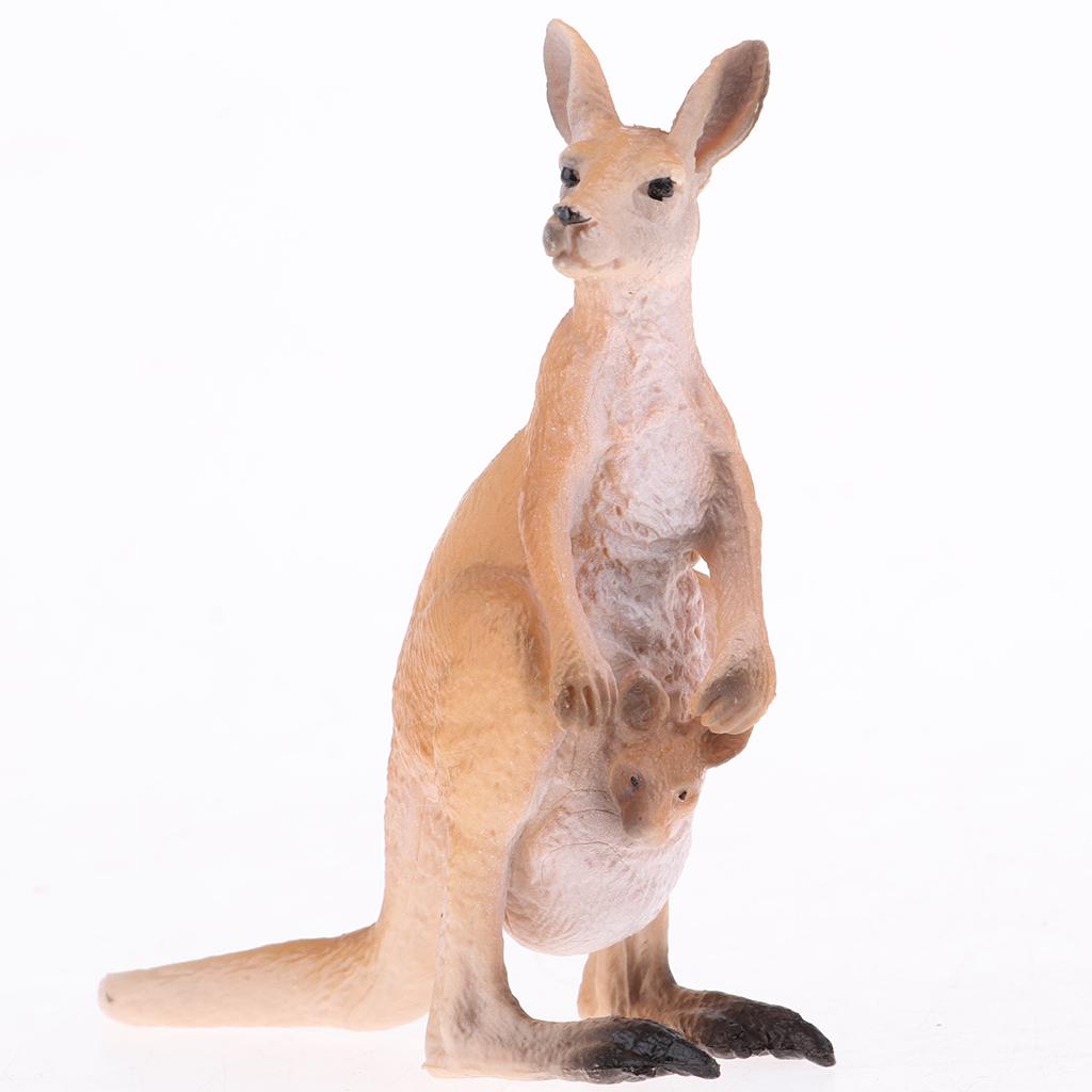 Realistic Animals Model Kangaroo Miniature for Animal Ornaments Collectibles