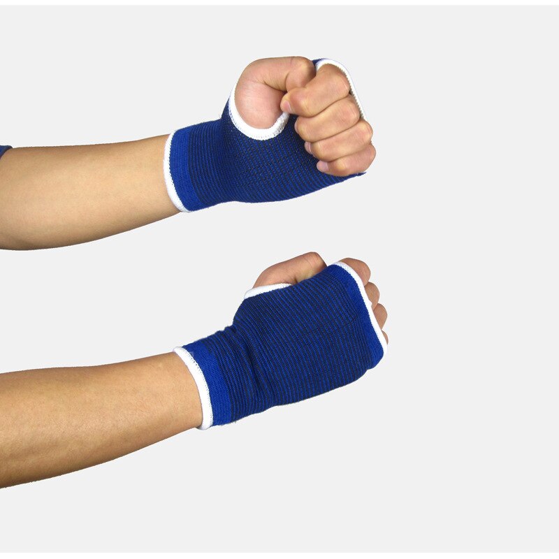 1 par håndled håndstøtte handske vægtløftning beskytte håndflade elastisk bøjle ærme sportsbandage gym wrap