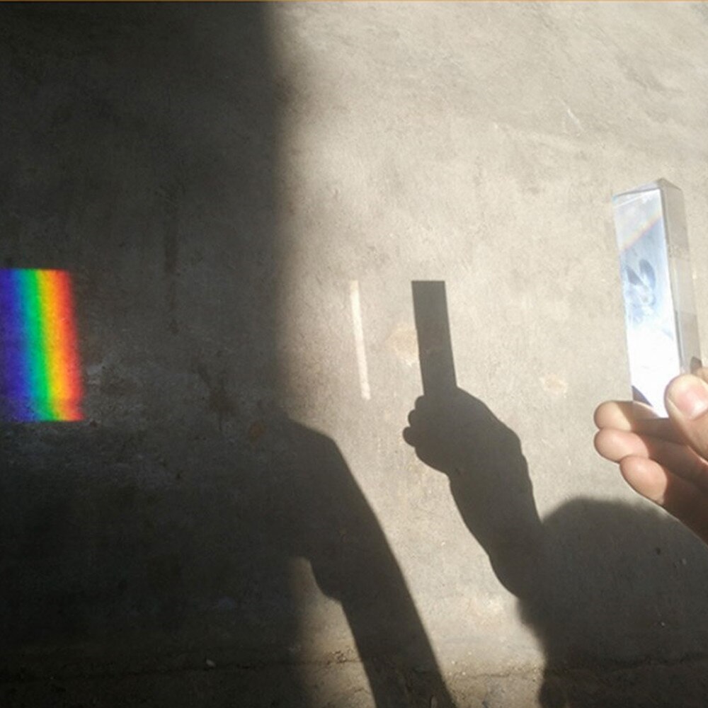 30*30*150mm Optical Glass Equilateral Triangle Prism Crystal Triangular Rainbow A