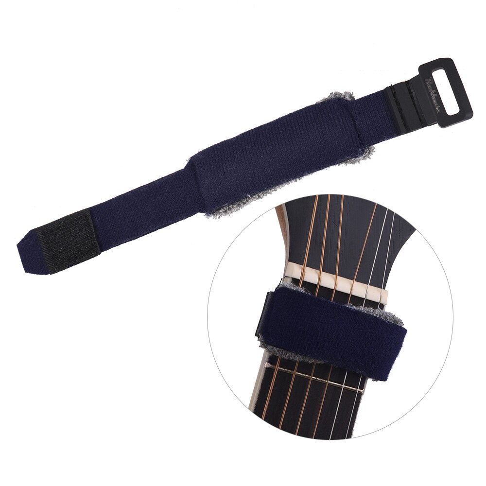Guitar Fret Wraps Strings Mute Muter Fretboard Muting Wraps for 7-string Acoustic Classic Guitars Bass Parts Accessories: Navy Blue