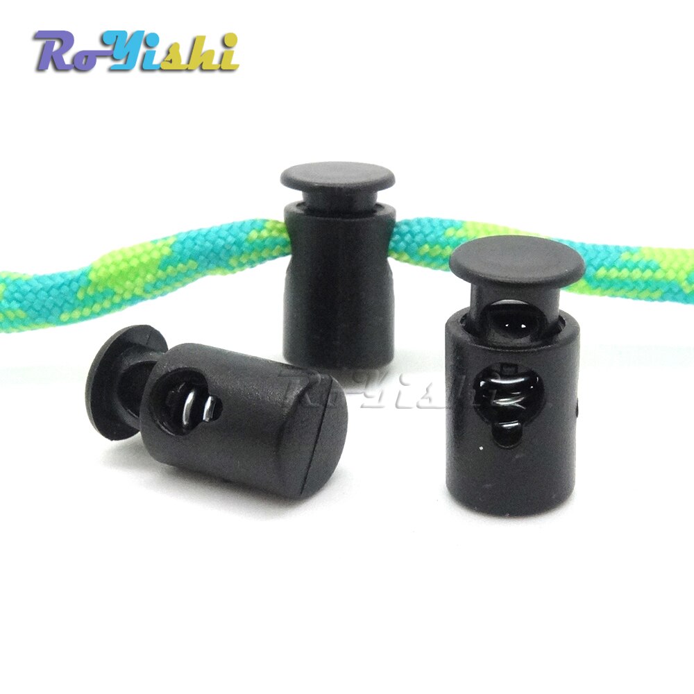 1000pcs/pack Mini Cord Lock Stopper Widely Used For Garment Accessories/Bags/Shoe Lace Black