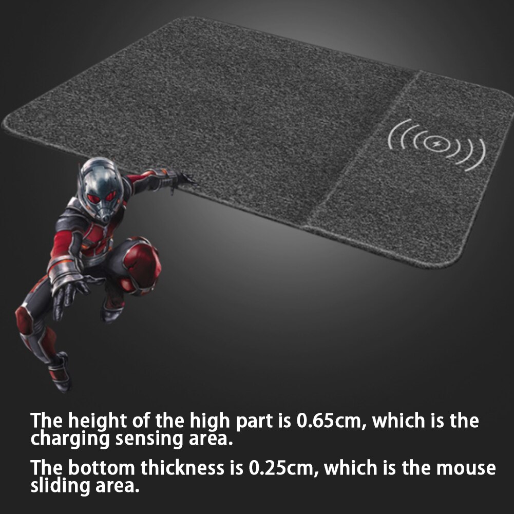 Mobile Phone Wireless Charger Computer Mouse Pad Charging Mat for Office Desktop Phone charger computer mouse pad in one