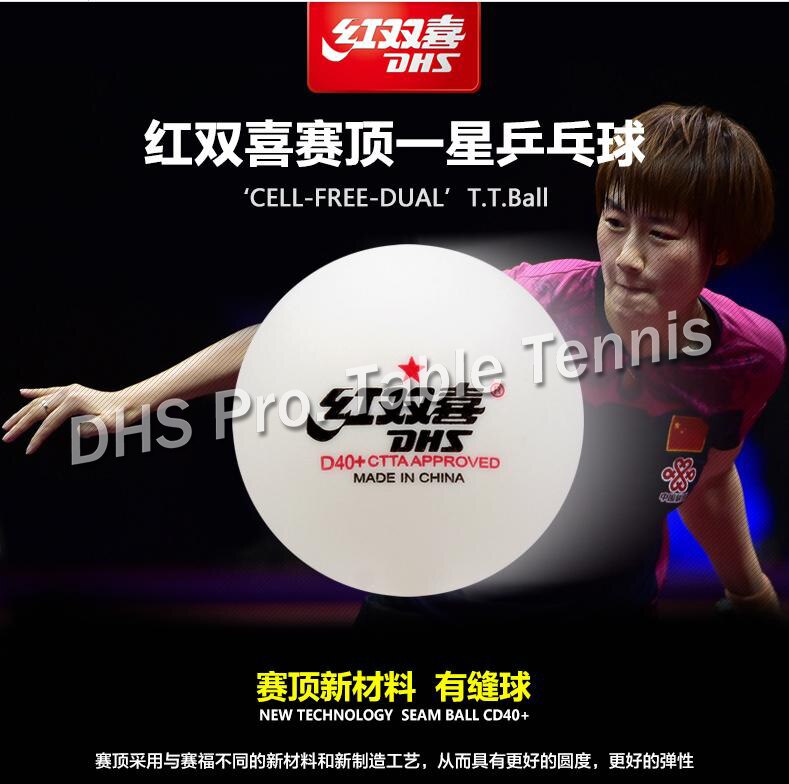 100 bollar/lot dhs  d40+  bordtennisbollar sömt material plast poly pingisbollar tenis de mesa