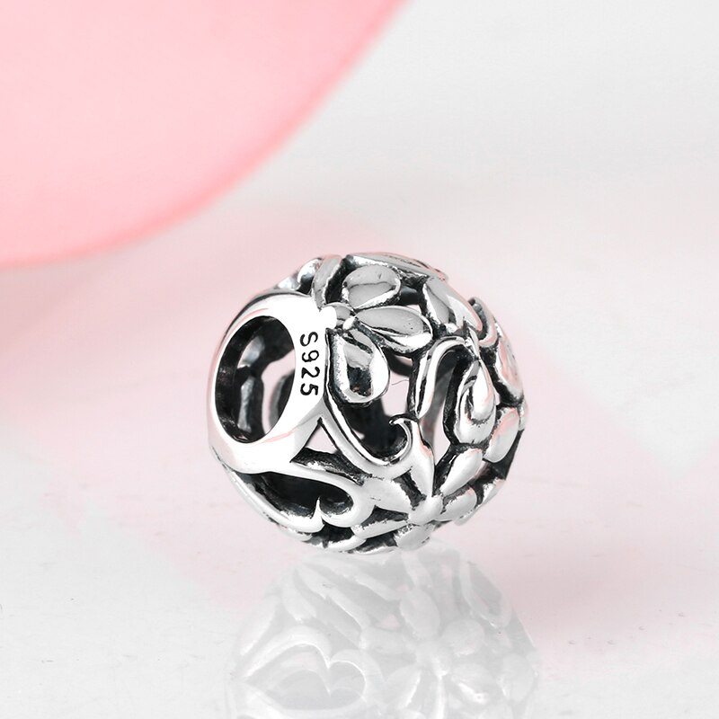 Uitgeholde meisjes en bloemen 925 fijne kralen van sterling zilver passen op originele jiuhao bedelarmband sieraden maken