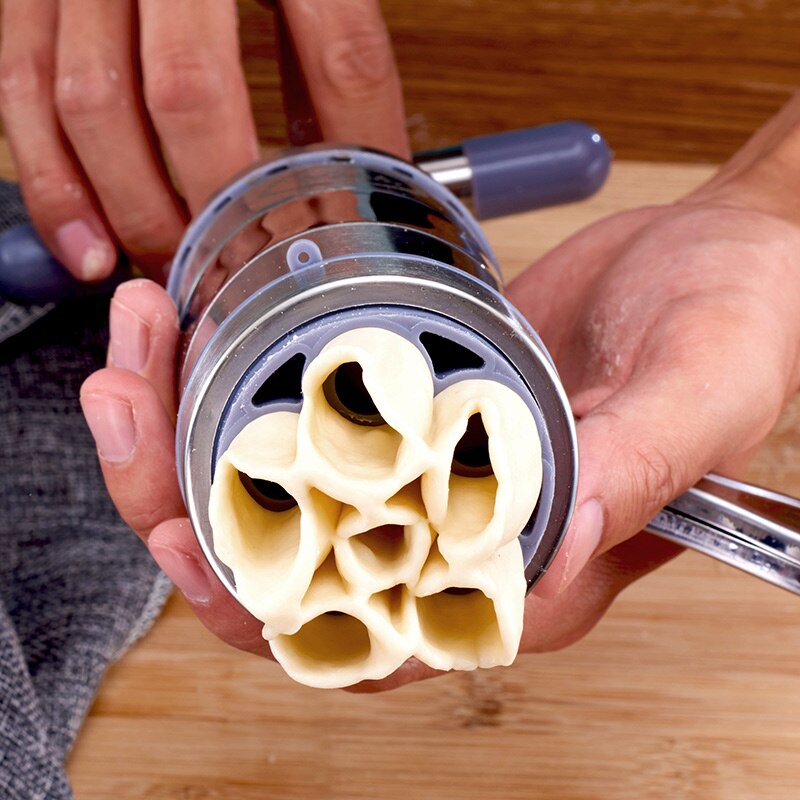 Manual Noodle Maker Press Pasta Machine Crank Cutter Fruits Juicer Cookware With 5 Pressing Moulds Making Spaghetti Kitchenware