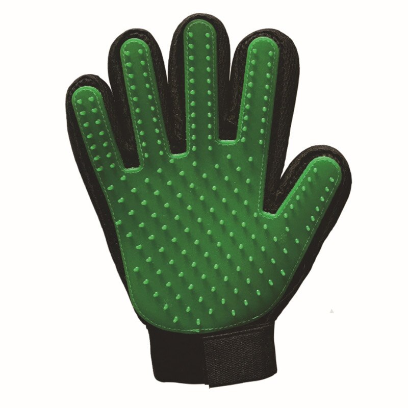 Peigne à gants pour poils d'animaux | offre spéciale, peigne à gants pour poils d'animaux, chien chat, toilettage, gant de nettoyage, follicule de chiot, massage des mains, brosse de d'hygiène: Green / Left and right hand
