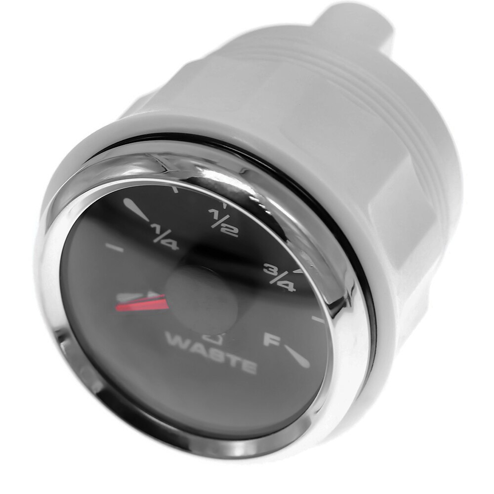 12v 24v avloppsnivåmätare 52mm nivåmätare för båttank med 8 färger bakgrundsbelysning för bil marin lastbils avloppsvattenmätare