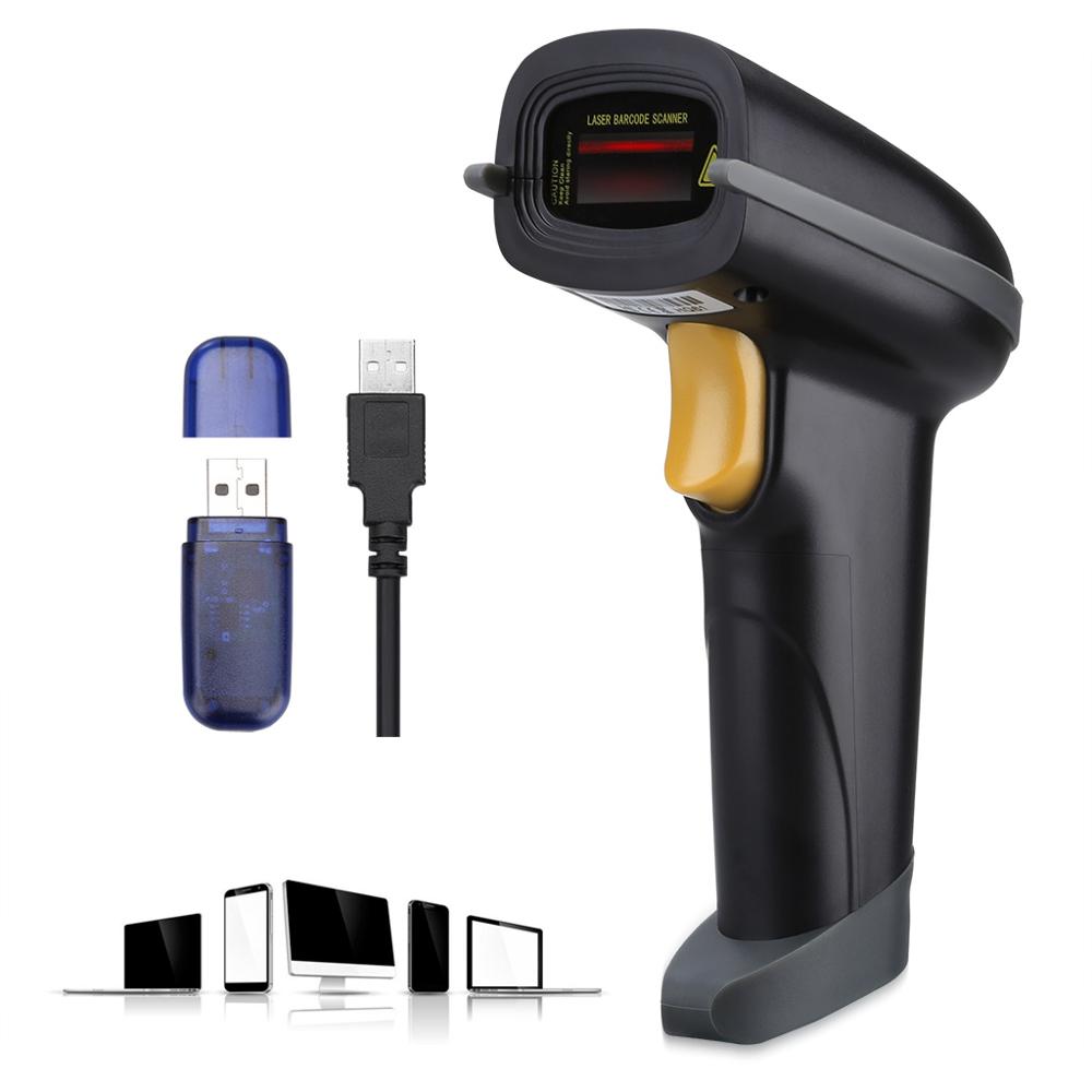Handheld Barcode scanner 2D Wireless Bluetooth 2.4G CMOS Sensor Industrial Handheld USB Wired Barcode Reader: Default Title