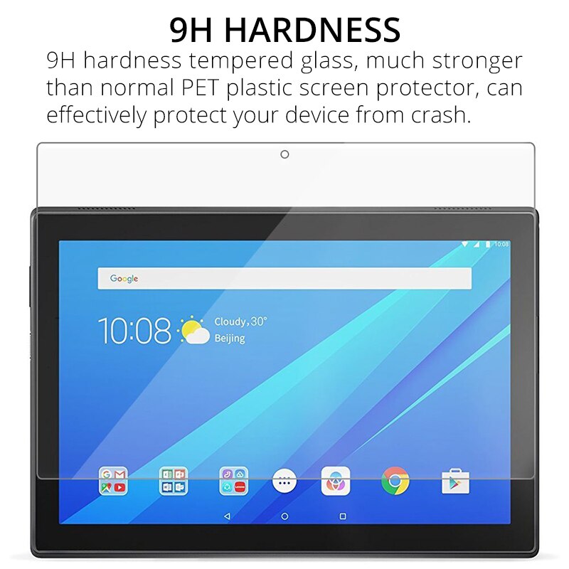 Tempered Glass Film Screen Protector for Lenovo Tab M10 Plus 10.3 TB-X606 M10 TB-X605 E10 P10 10.1 M8 8.0 M7 7.0 Tab 4 10 Tab4 8