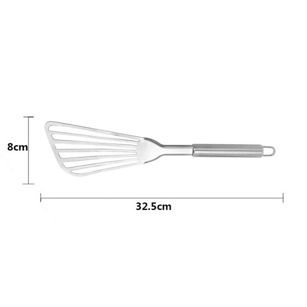 Slotted Food Turner Stainless Steel Fish Spatula Turning Flipping Frying Grilling Egg Kitchen Barbecue Spatula