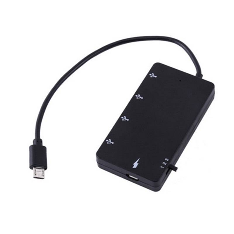 AAAJ-4 Port Hub Micro-USB OTG Chargring High Speed Card Reader Power Supply Adapter Cable for Smartphone Tablet