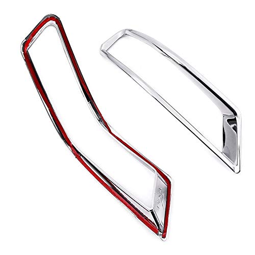 4Stck Chrom Vorne Hinten Nebel Licht Abdeckung Stoßstange Reflektor Rahmen für Nissan Schurke X-Pfad T32