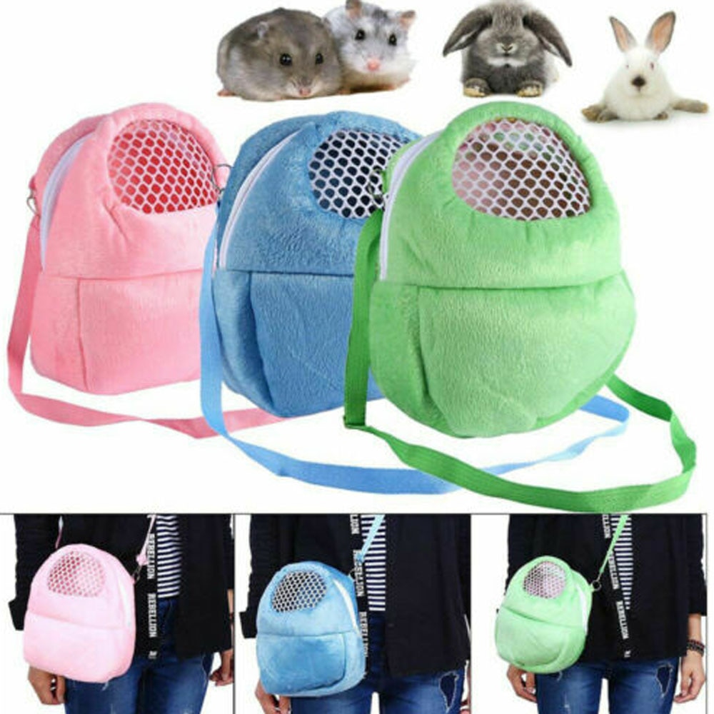 Cangurera de viaje para mascotas, bolsa de viaje cálida, bolsa de cerdo de Guinea, cama de 27x22 cm, 1 unidad