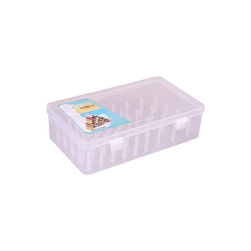 Sewing Thread Storage Box Plastic ThreadBox Household Holder Storage Thread Box Multifunctional Special Transparent Needle I5V9: C